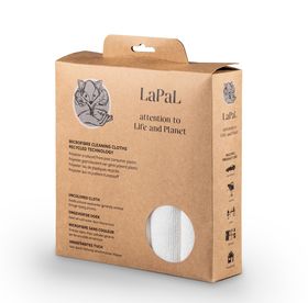 lavette microfibre Lapal recyclée 40 x 40 cm - lot de 5