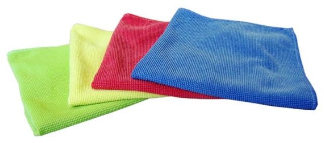 chiffon microfibre - 40 cm x 40 cm - lot de 5